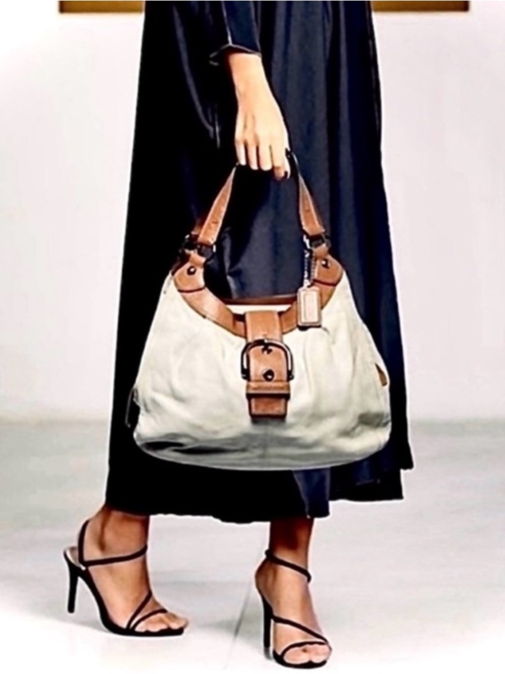 Coach Soho Pleated Lynne Large Leather Hobo Purse